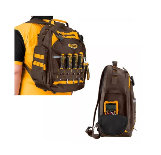 Mochila Porta Herramienta Industrial Ingco 46x38x17 Hbp01028-0