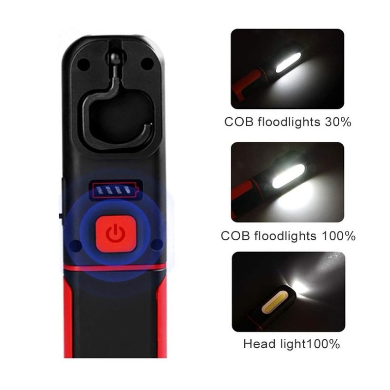 Linterna Led Recargable Wadfow 80-320 Lúmenes Usb-c Wfl7508-6