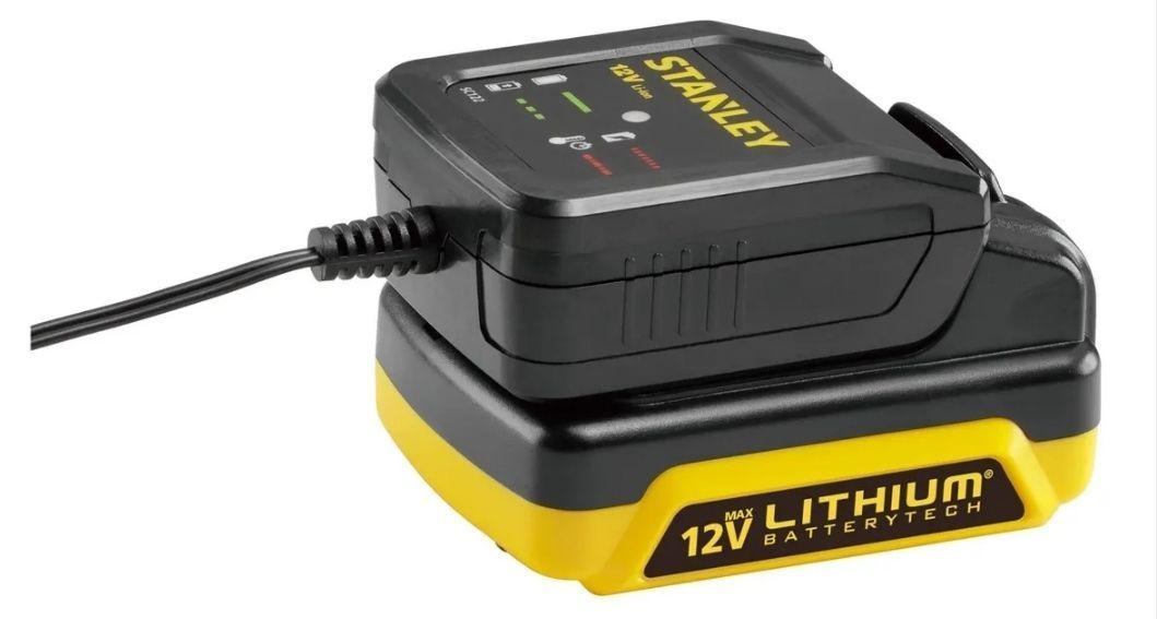 Taladro Atornillador Percutor 12v + 101 Acc. + 2bat Stanley -2