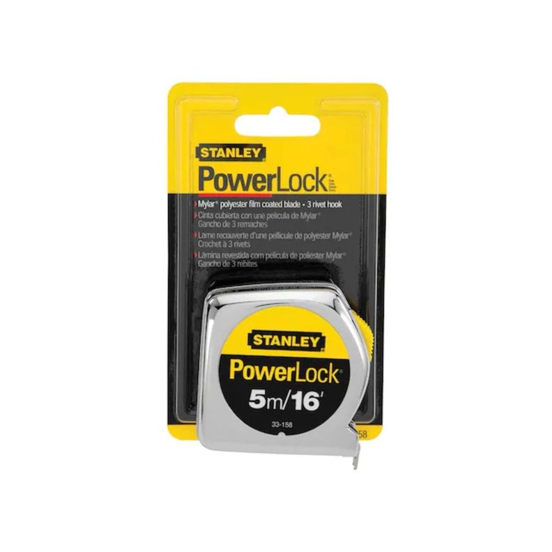 Huincha Medir Cinta Métrica Stanley Powerlock 5m 33-158-0
