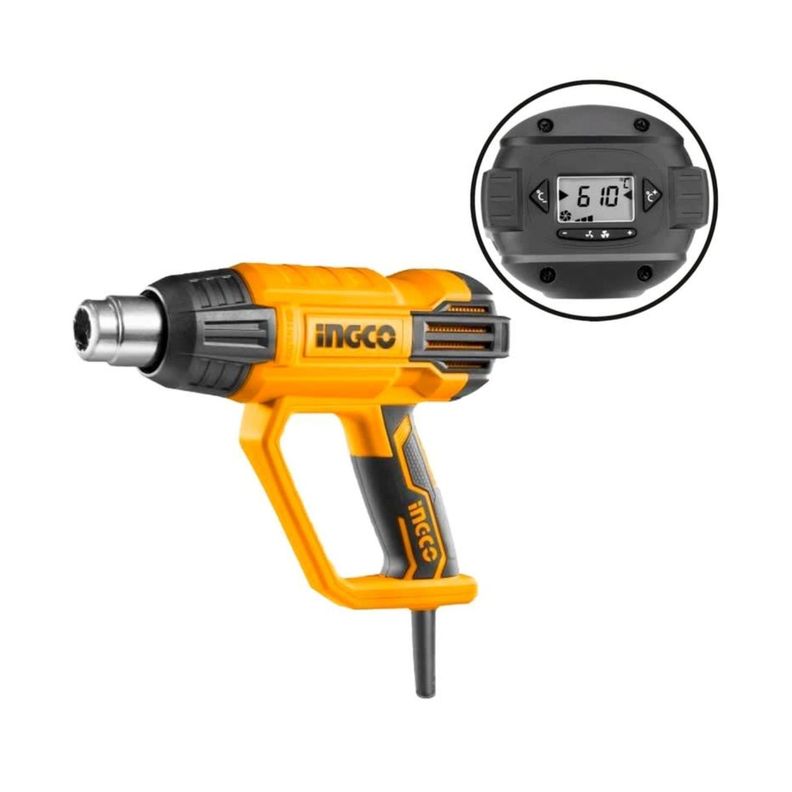 Pistola De Calor Digital Ingco 2000w Industrial Hg200028-1-2