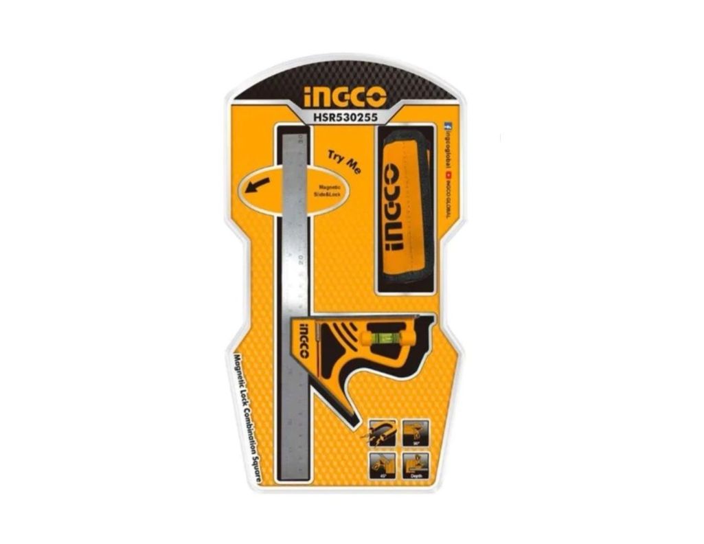 Escuadra Magnética De Combinación 300 mm Ingco + Bolso De Protección Alta Resistencia-6