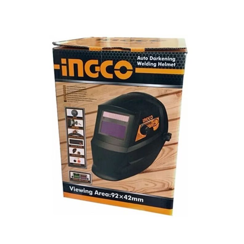Casco Máscara De Soldar Ingco Fotosensible 92x42 Mm + Micas-6