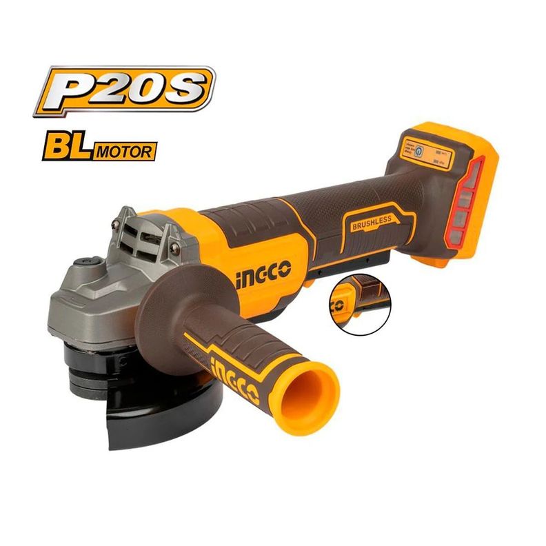 Esmeril Inalámbrico Ingco 4 1/2 20v Brushless Cagli211156-5