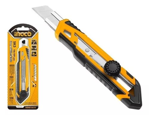 Cuchillo Cartonero Ingco 18x100 Mm Hkns16618-1