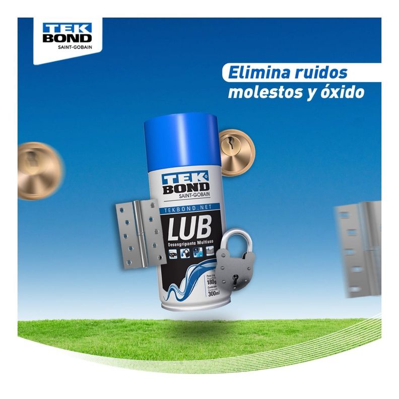 Desengripante Multiuso Lubricante Spray 300 Ml Tekbond Antic-6