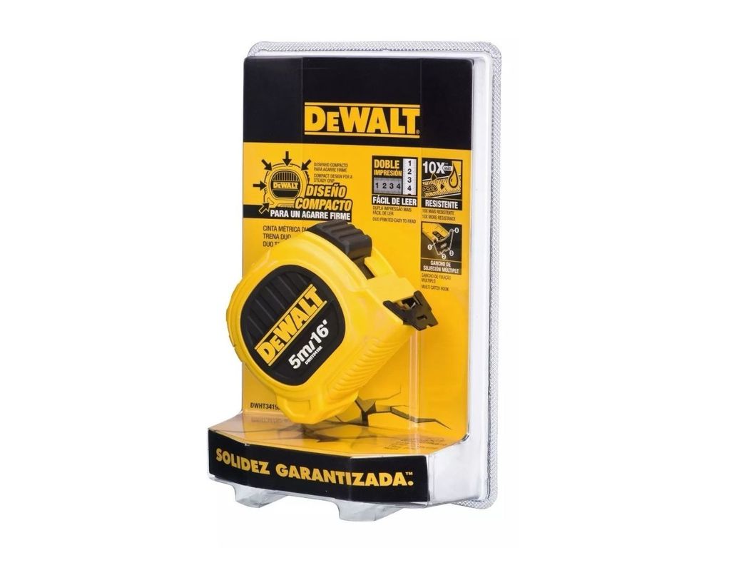 Huincha De Medir 5 M Dewalt Alta Resistencia Gancho Múltiple-0