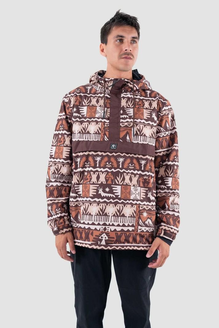 Chaqueta Cortaviento Hombre Anorak 5000:5000 Tribu Terracota-0