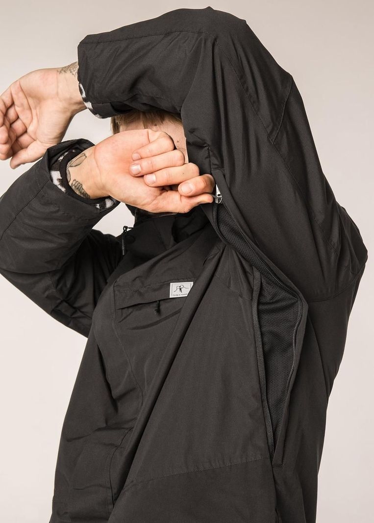 Chaqueta Hombre Volcano 3 en 1 Black-3