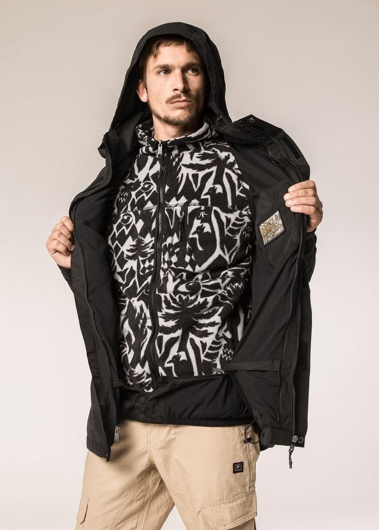 Chaqueta Hombre Volcano 3 en 1 Black-4