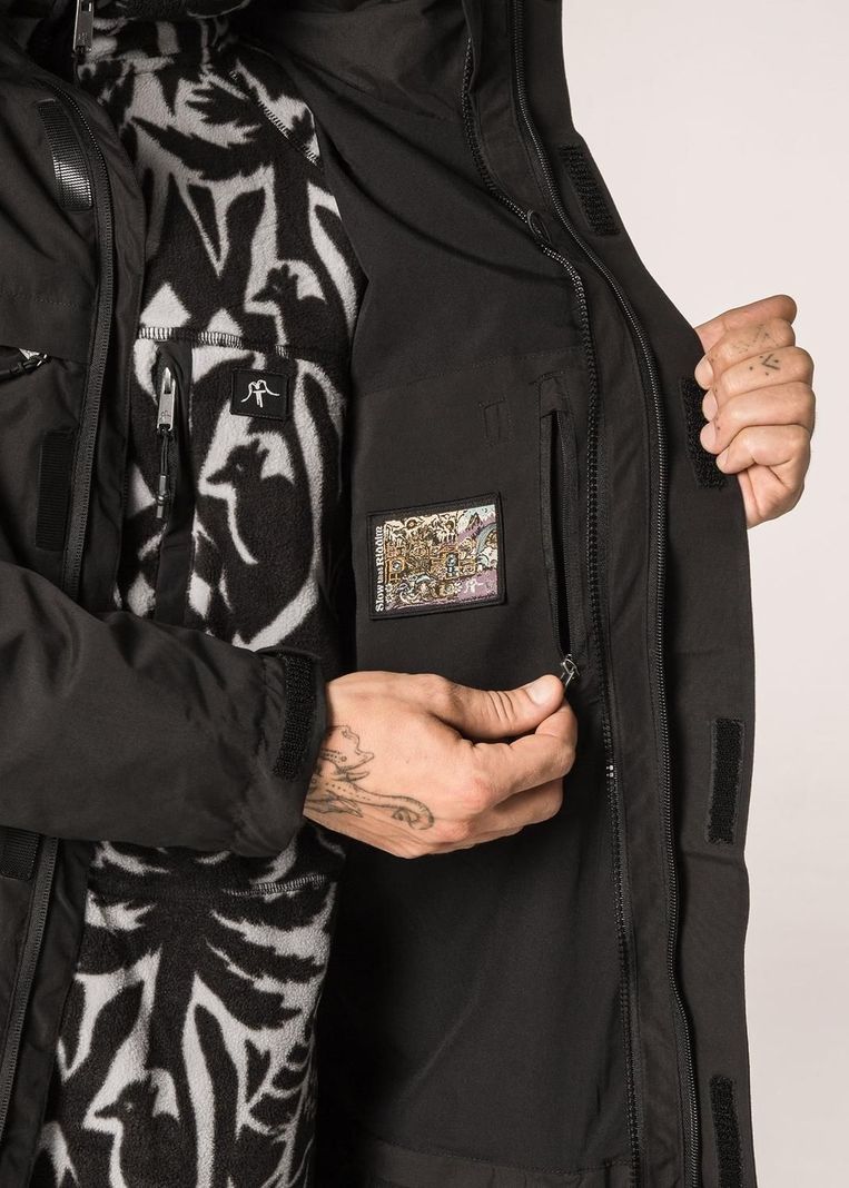 Chaqueta Hombre Volcano 3 en 1 Black-5