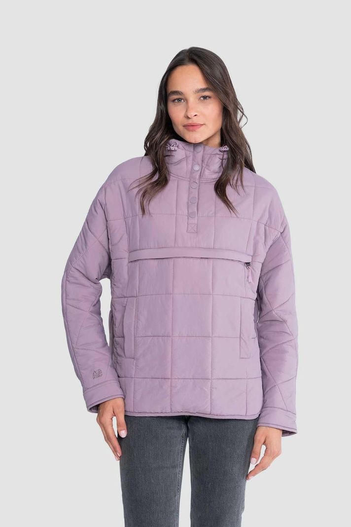 Parka Mujer Anorak Solid Malva-0