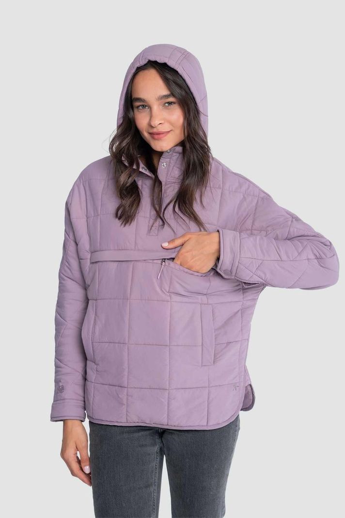 Parka Mujer Anorak Solid Malva-2