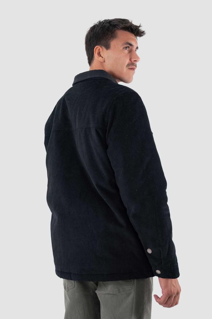 Chaqueta Hombre Lascar Cotelé Negro-1