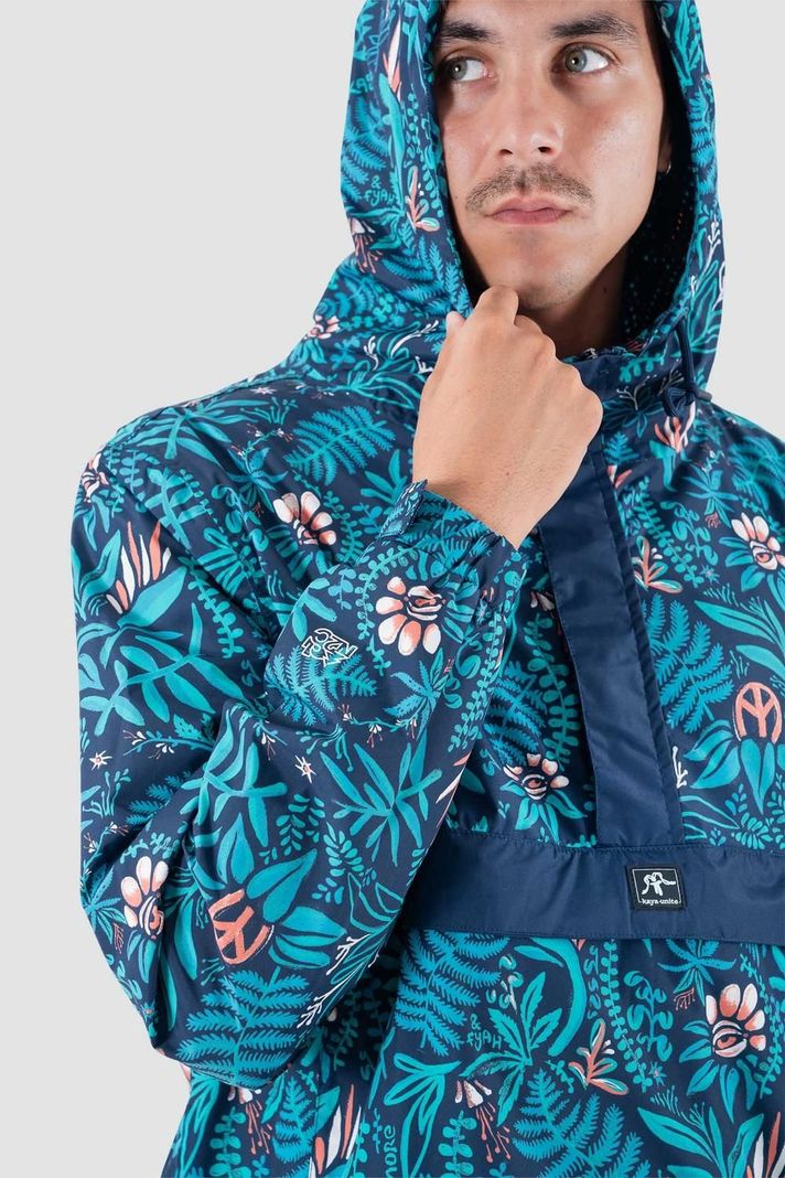 Chaqueta Cortaviento Hombre Anorak 5000:5000 Yedra Teal-2