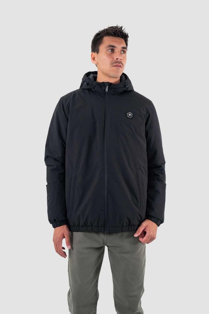 Parka Hombre Solid Negro-0