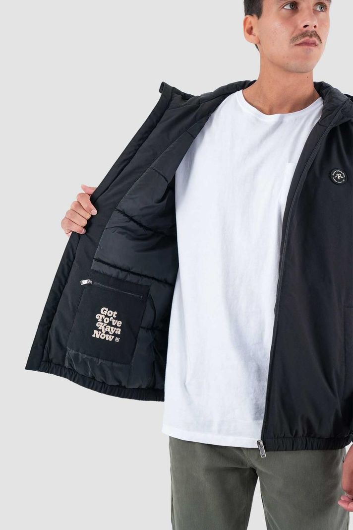 Parka Hombre Solid Negro-2