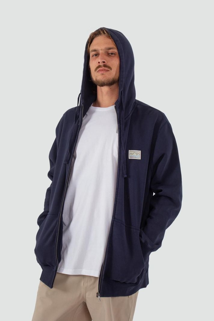 Polerón Hombre Full Zip Patch Navy-2