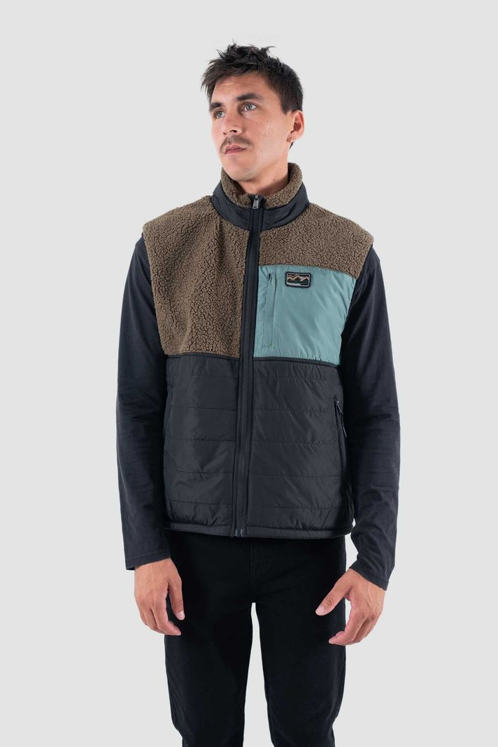 Chaqueta Hombre Sin Mangas Vest Reversible Negro-1