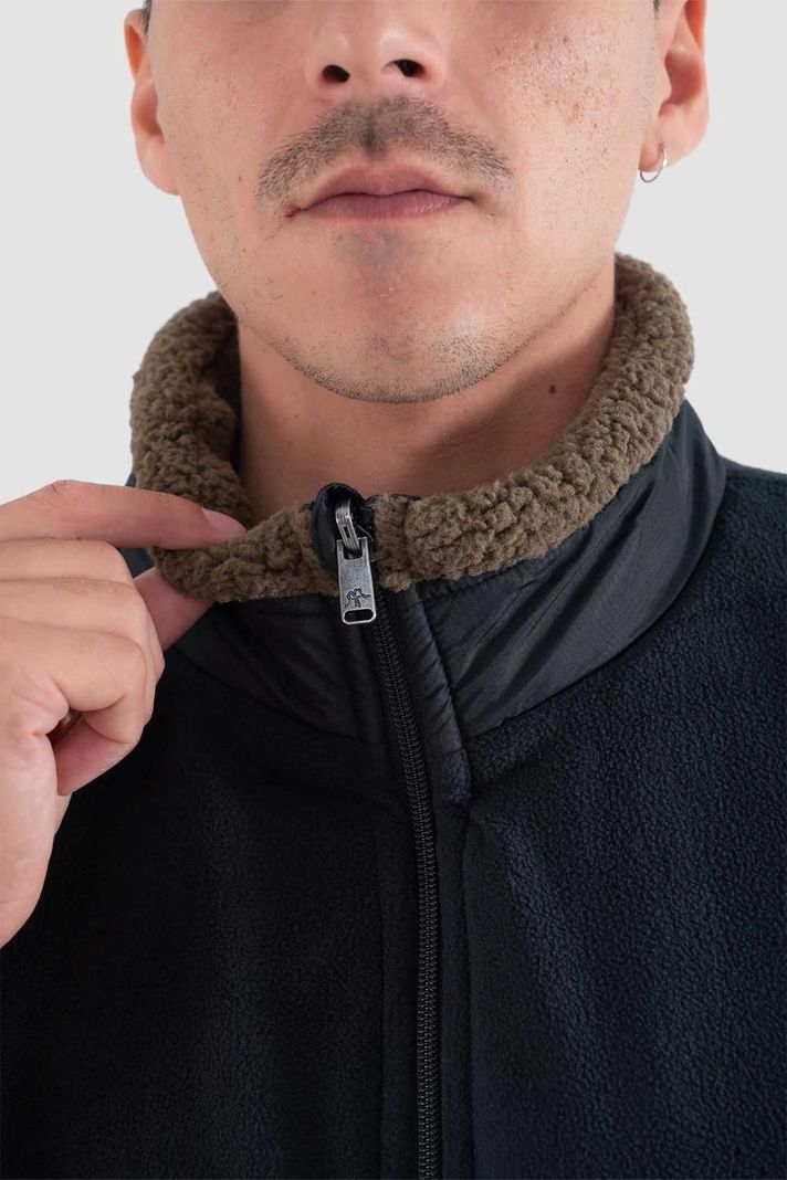 Chaqueta Hombre Sin Mangas Vest Reversible Negro-3