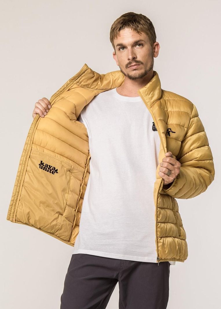 Parka Hombre Yagan Solid Mustard-1