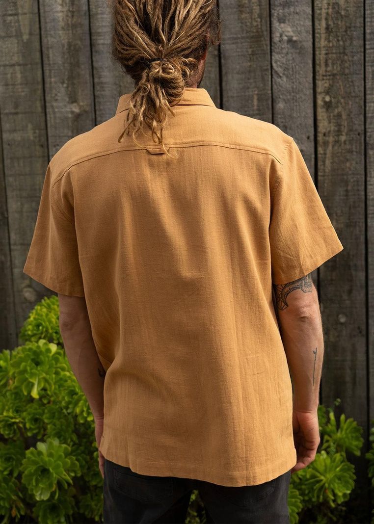 Camisa Lino Camel-5