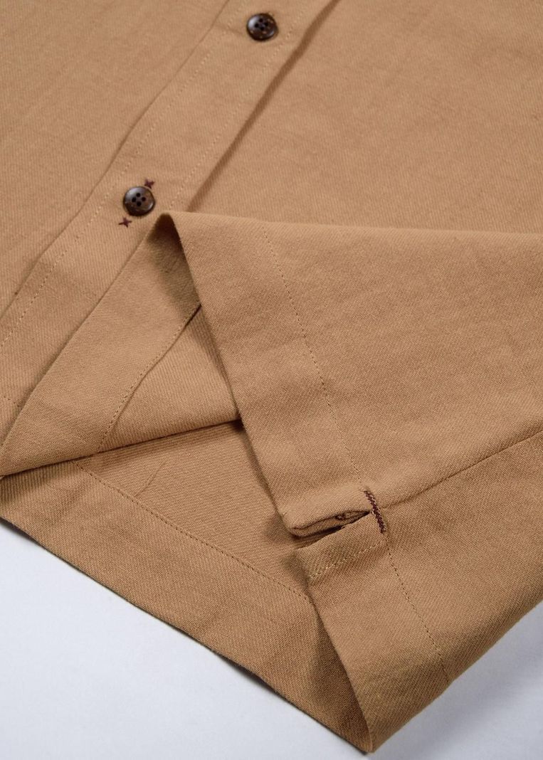 Camisa Lino Camel-8