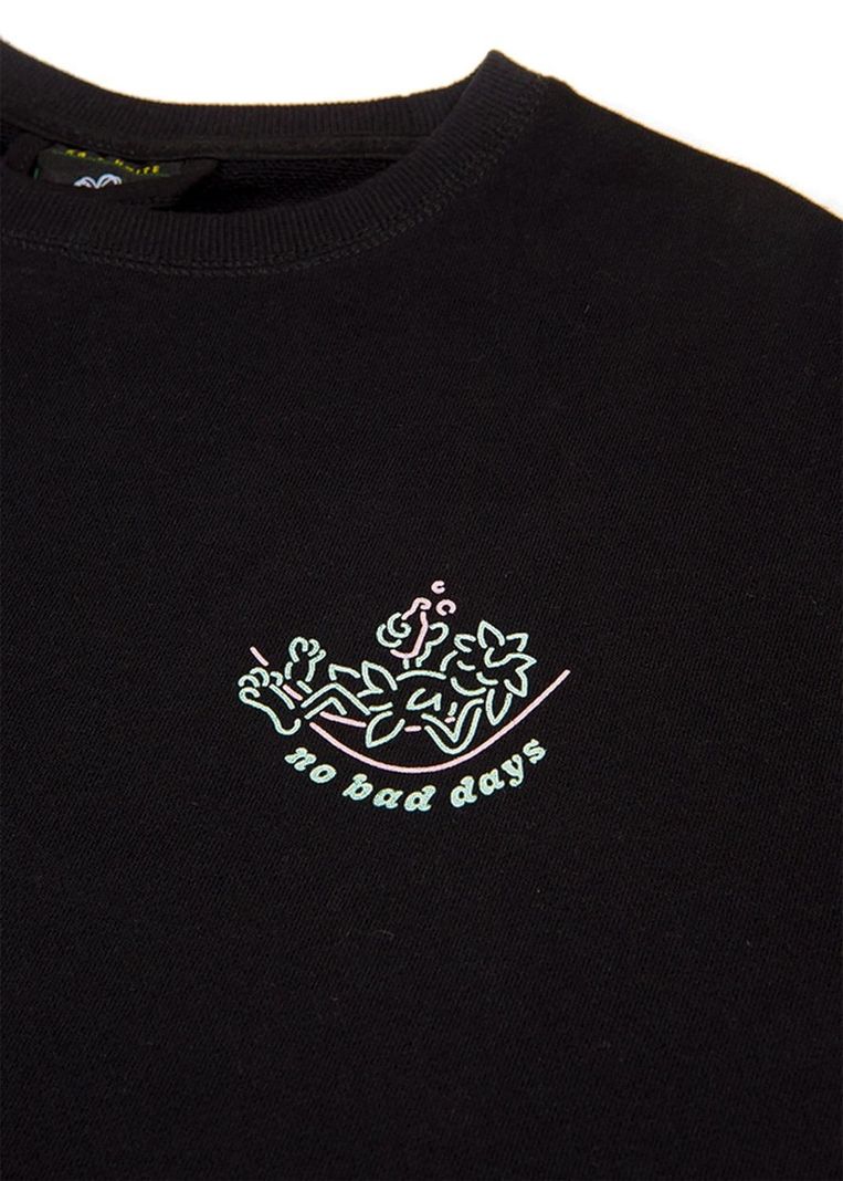 Polerón Hombre Crewneck No Bad Black-4