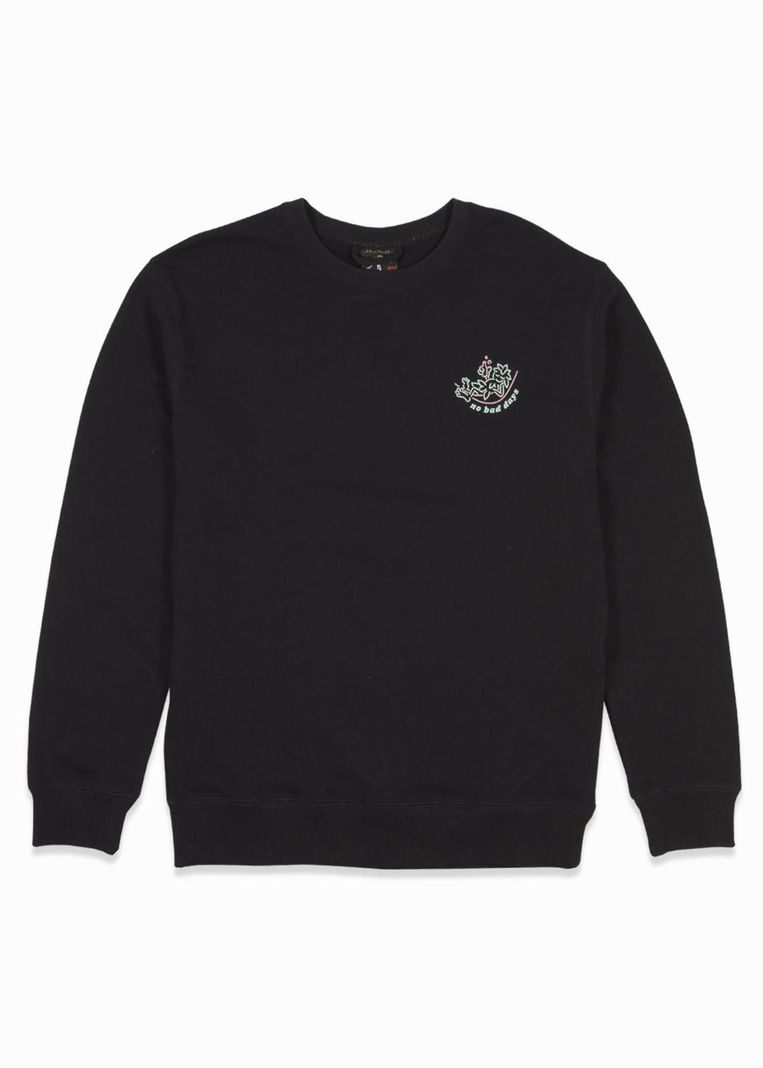 Polerón Hombre Crewneck No Bad Black-2