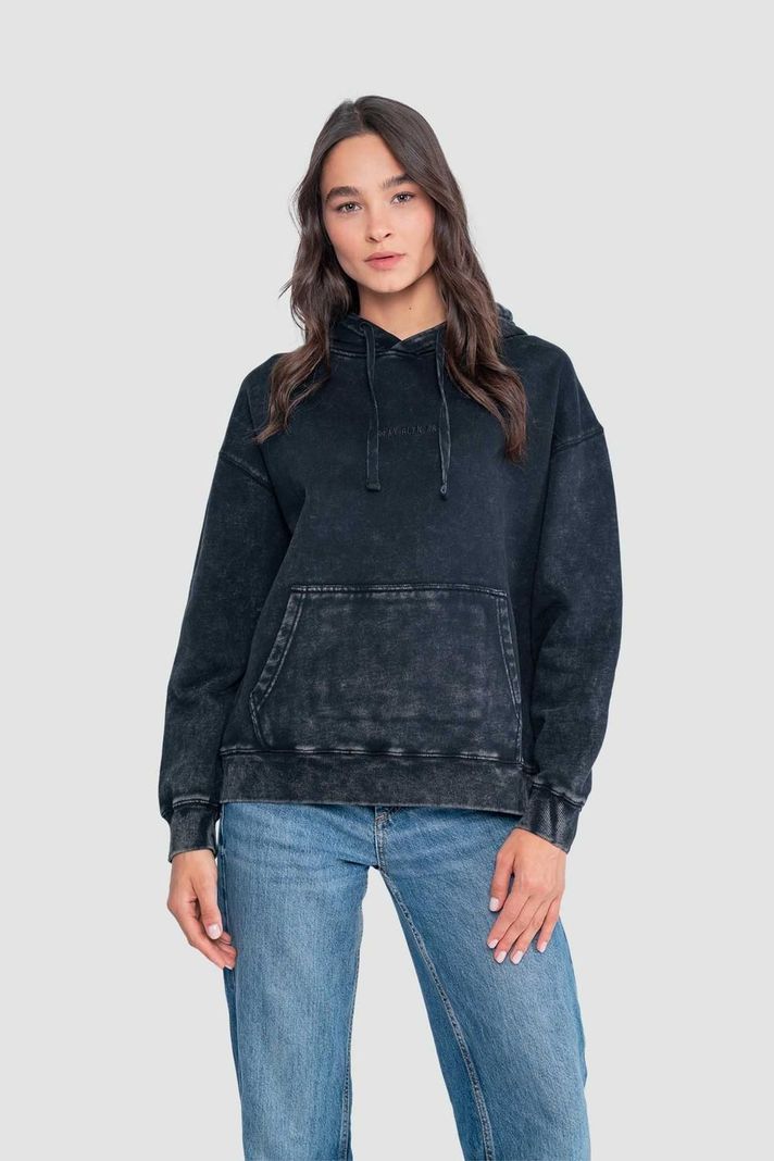 Polerón Hoodie Mujer Nature - Negro-0