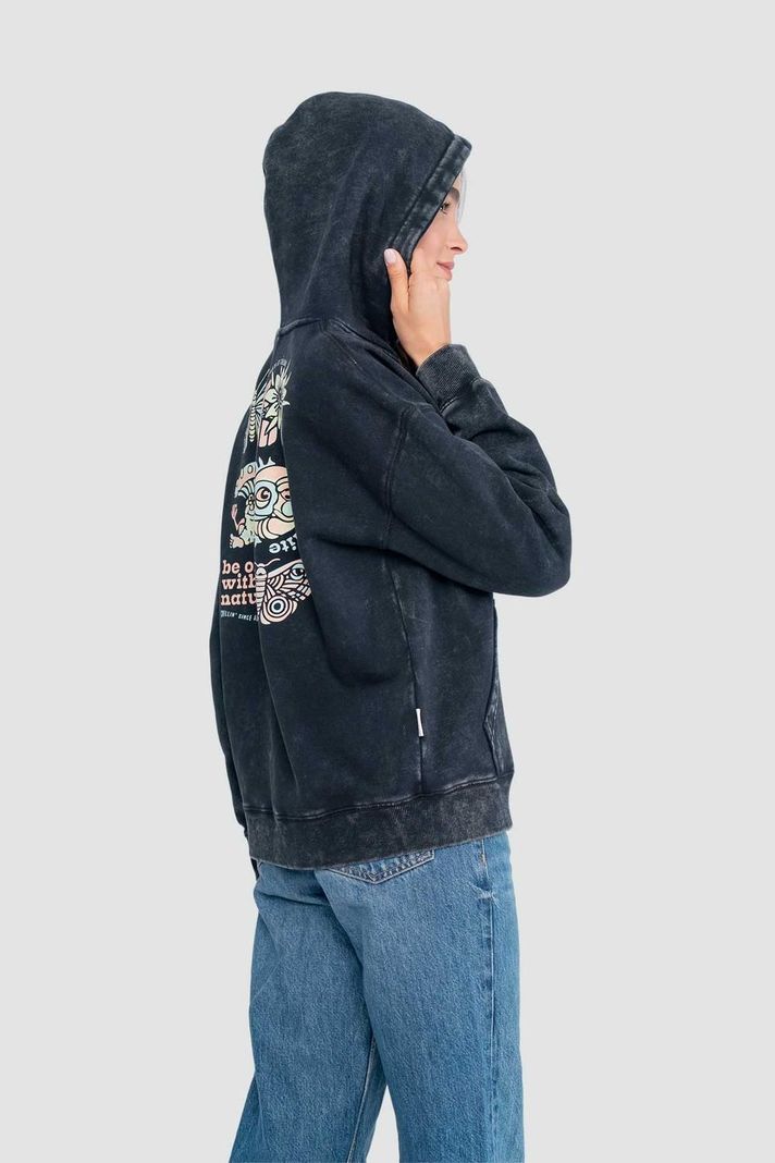 Polerón Hoodie Mujer Nature - Negro-3