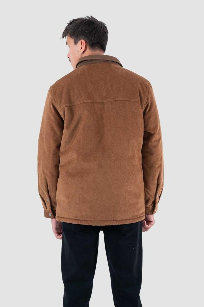 Chaqueta Hombre Lascar Cotelé Café-1