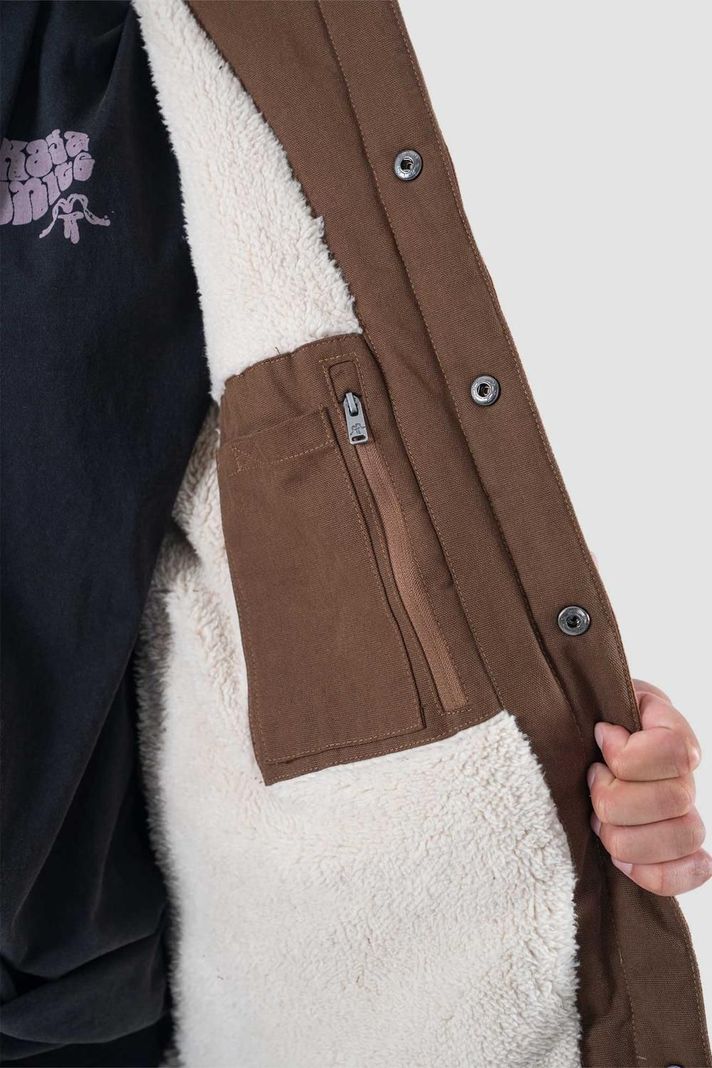 Chaqueta Hombre Lascar Cotelé Café-4