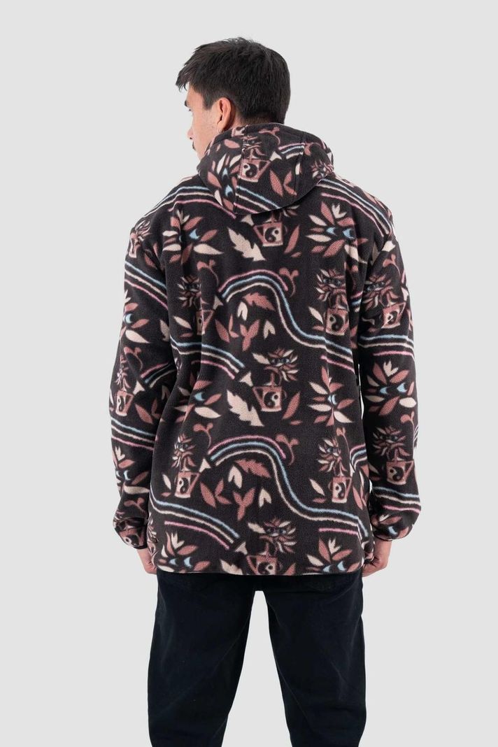 Polar Hood Half Zip Moke - Burdeo-1