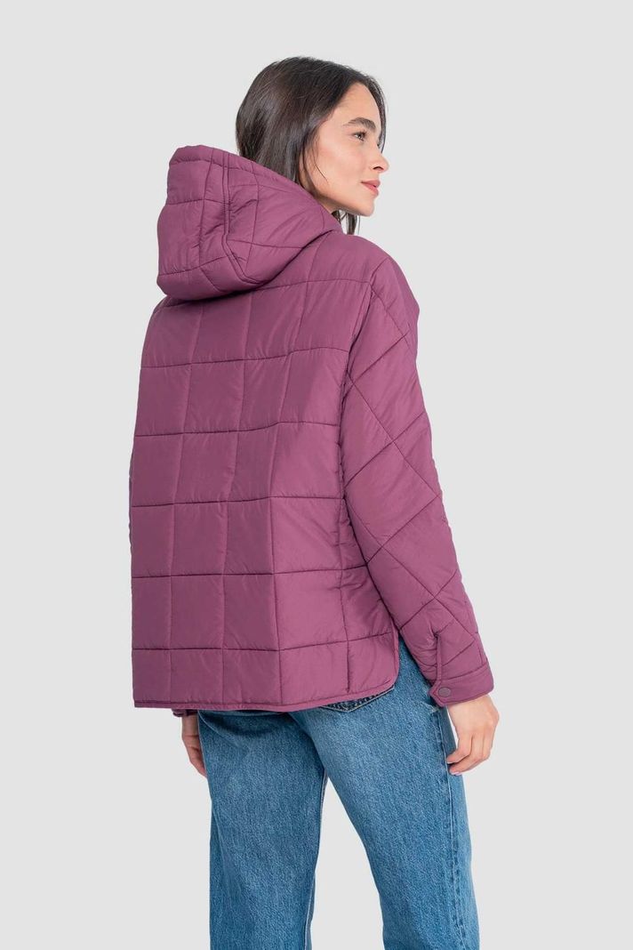 Parka Mujer Anorak Solid Berry-1