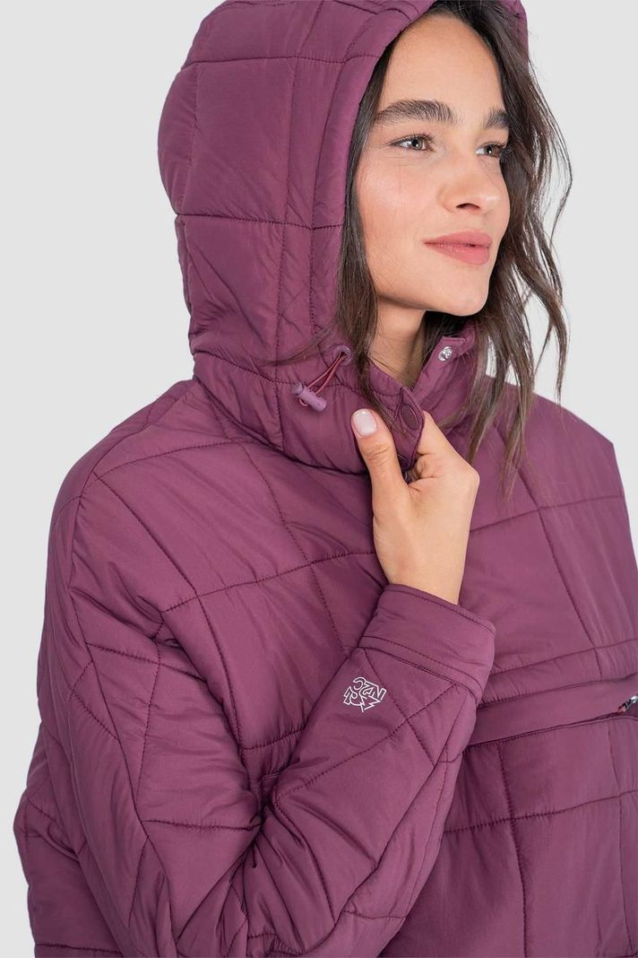 Parka Mujer Anorak Solid Berry-3