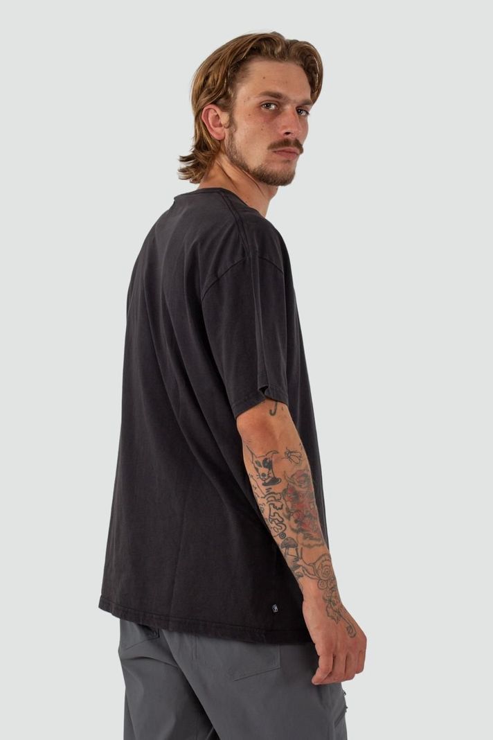 Polera Hombre Woven Negra-1