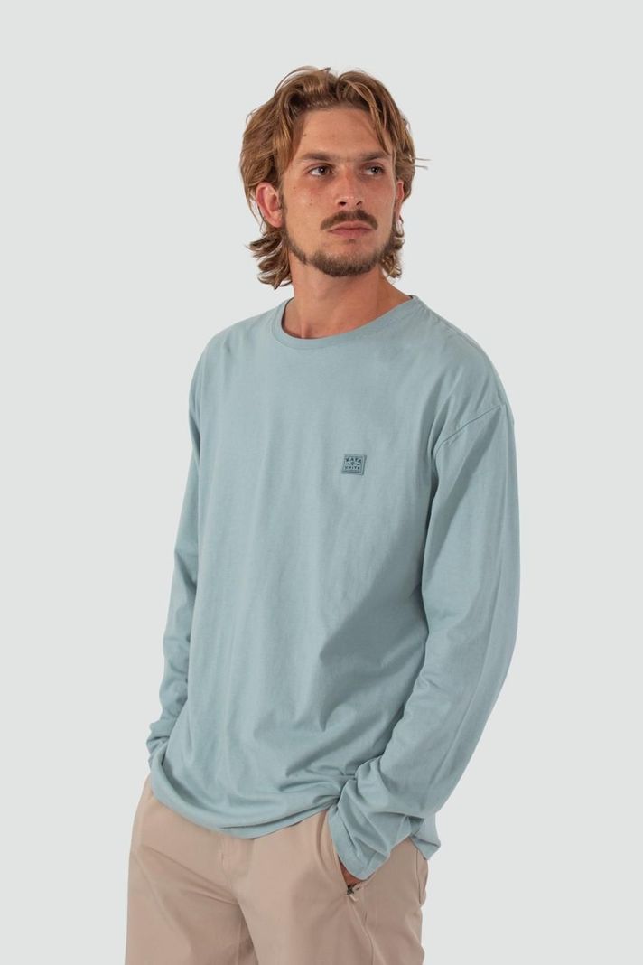 Polera Hombre Manga Larga Daily Soft Verde-0