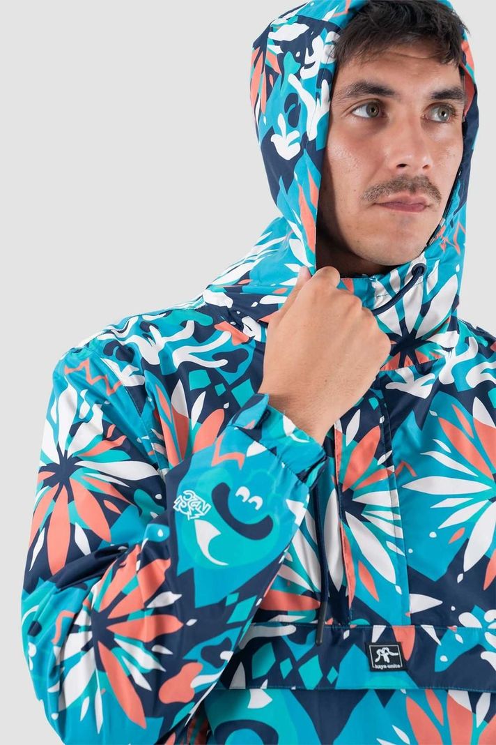 Chaqueta Cortaviento Hombre Anorak 5000:5000 Cosmo Teal-4