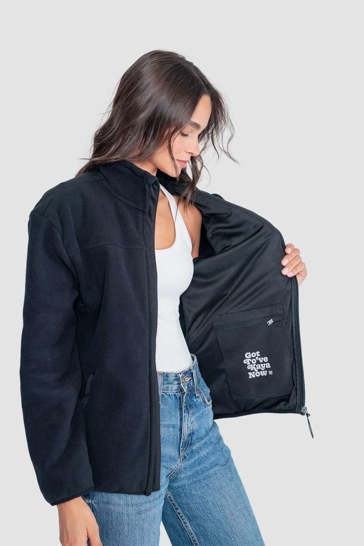 Polar Mujer Full Zip Negro-2