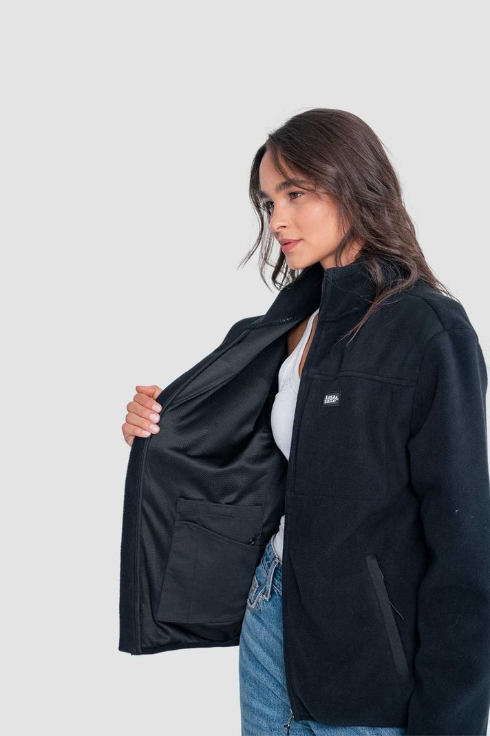 Polar Mujer Full Zip Negro-3