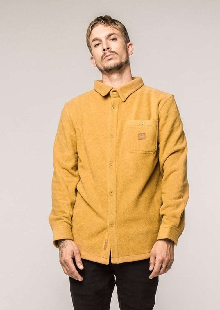 Camisa Hombre Polar Woods Camel-0