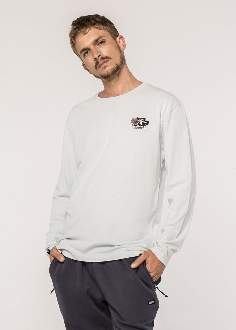 Polera Hombre Manga Larga Organic Cotton Huemul Lt Blue-0