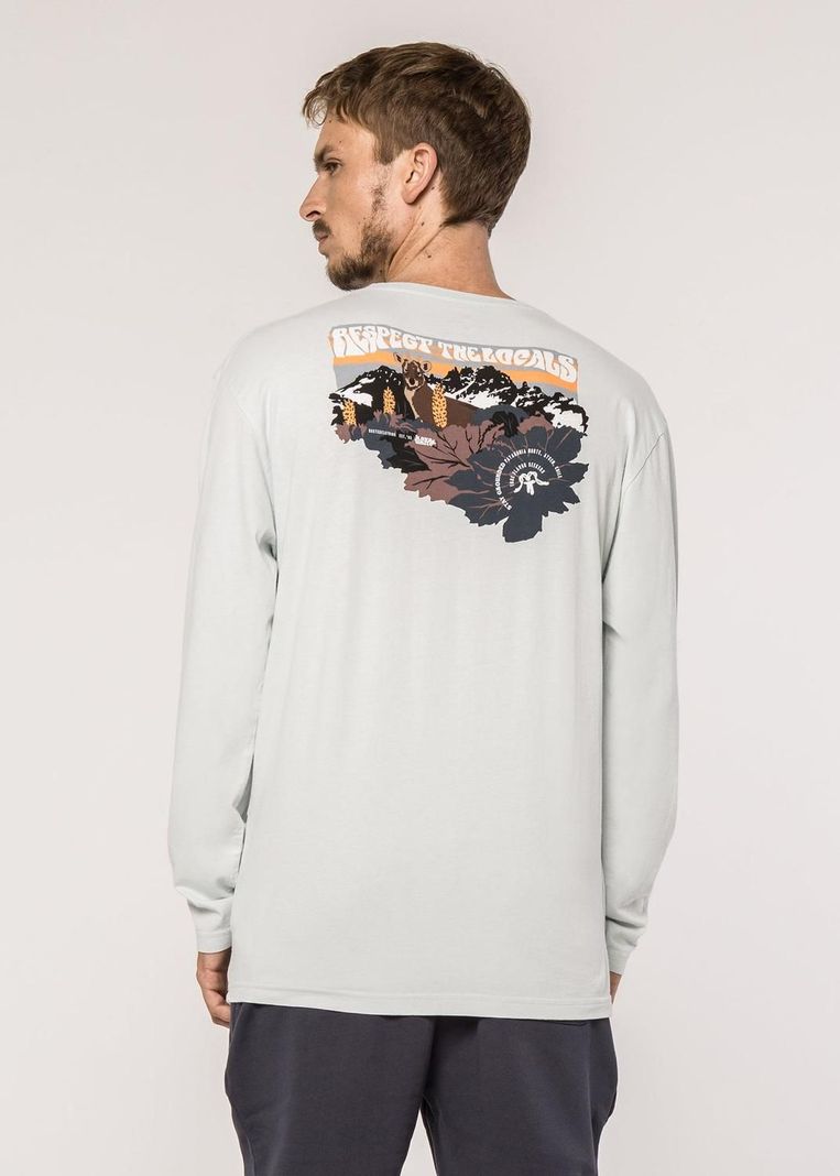 Polera Hombre Manga Larga Organic Cotton Huemul Lt Blue-2