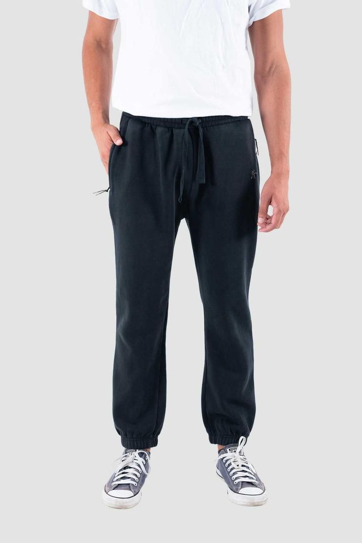 Pantalón Buzo Hombre Relax Negro-0