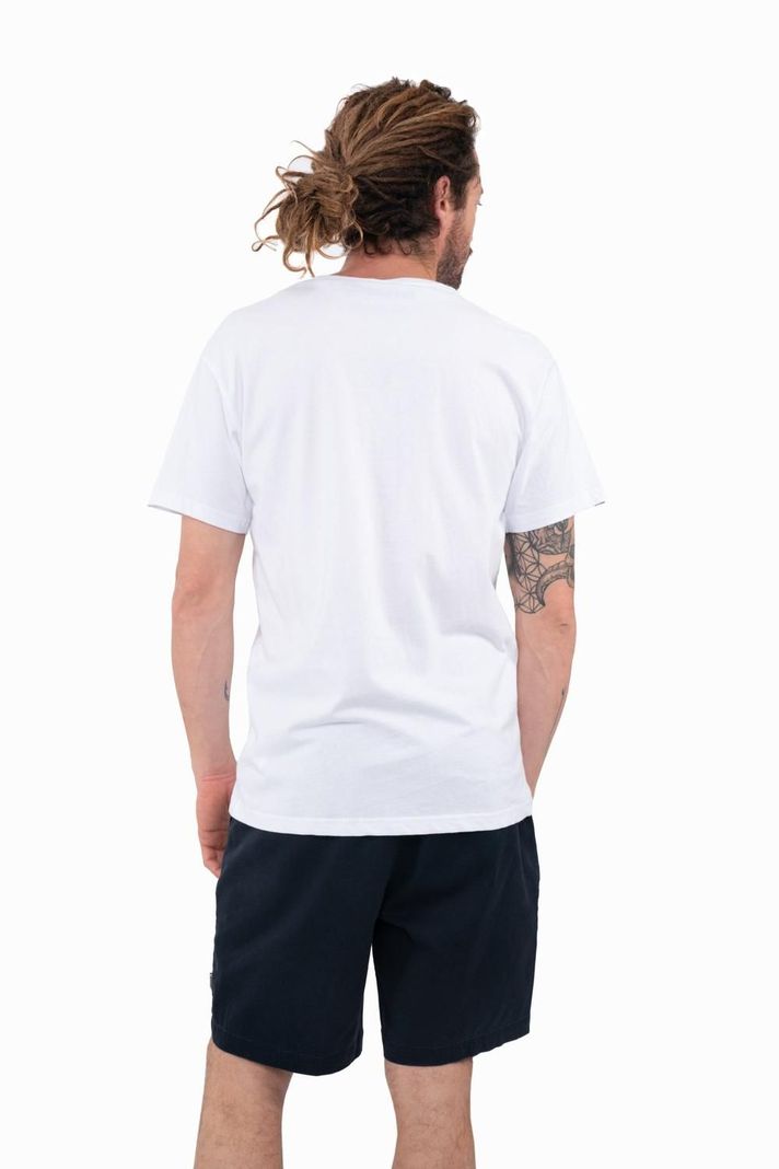 Polera Hombre Orgánica Classy White Minilogo-1