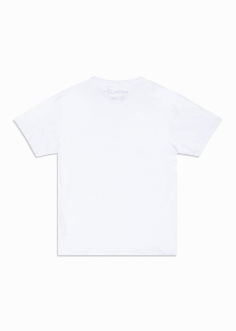 Polera Hombre Orgánica Classy White Minilogo-3