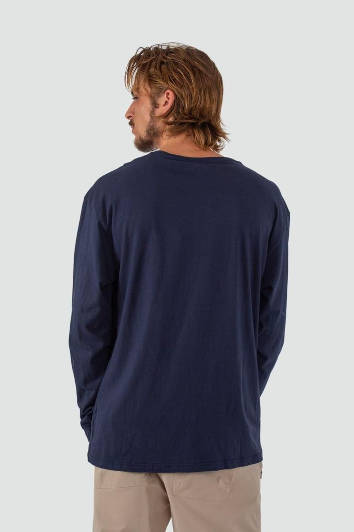 Polera Hombre Manga Larga Daily Navy-1