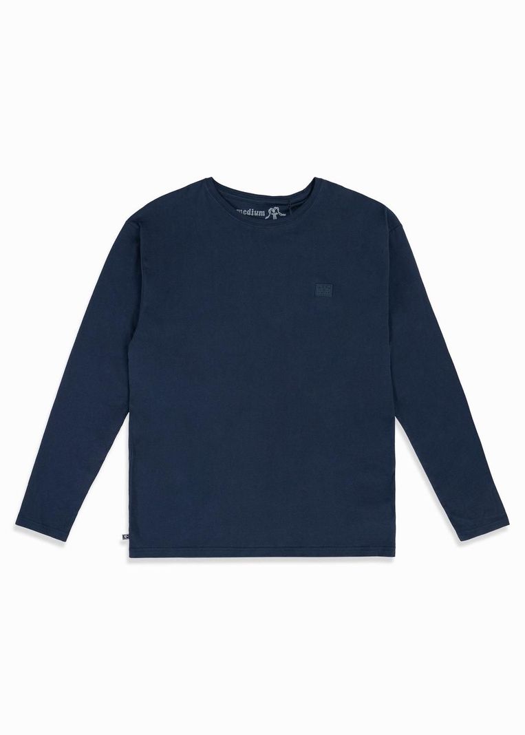 Polera Hombre Manga Larga Daily Navy-2