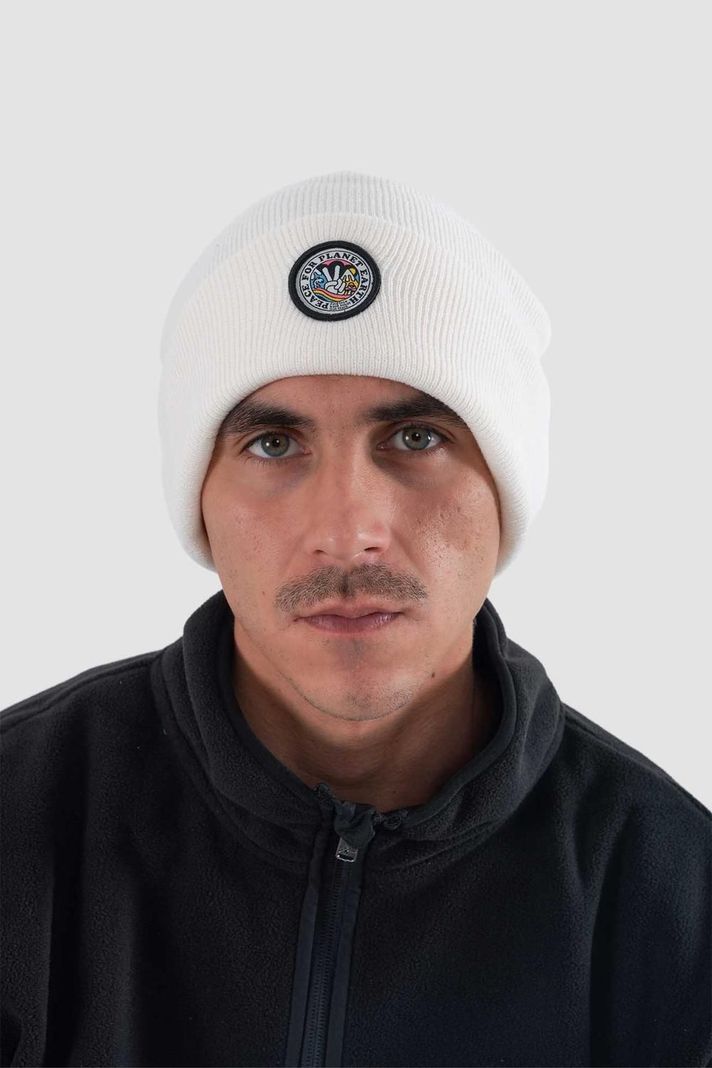 Gorro Beanie Peace Bone-0